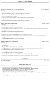 coordinator, production coordinator