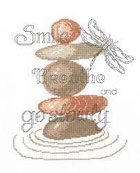 Looking for your next counted cross stitch project? Zen Breath Cross Stitch Pattern