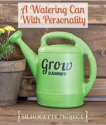 A Watering Can With Personality Small Stuff Counts Watering Can Silhouette Projects Canning