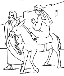 Download and print these mary and the angel coloring pages for free. Joseph Walking Beside Mary And The Donkey Coloring Pages Best Place To Color