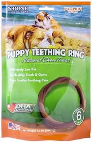 N Bone Puppy Teething Ring Pumpkin Flavor Review Puppy Teething Pumpkin Flavor Dog Teeth