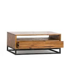 Logan Industrial Storage Coffee Table Natural In 2020 Coffee Table With Storage Coffee Table Industrial Coffee Table