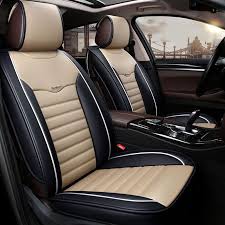Leather Universal Car Seat Cover Car Cushion Pad For Skoda Fabia 1 2 3 Octavia A5 A7 Rs Rapid Superb Yeti Car Seats Leather Car Seat Covers Custom Car Interior