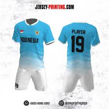 Desain jersey futsal warna orange putih motif 3 dimensi. Jersey Futsal Motif Strip Biru Muda Jersey Printing Bikin Jersey Satuan Murah Full Print