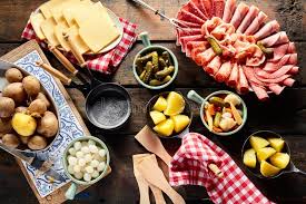 Presentation Of Ingredients For Making Raclette Presentation Of Fresh Ingredien Sponsored Ad Sponsored Ingredients Raclette Food Shrimp And Vegetables