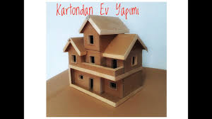 Indir, karton ile indir, maket ev indir, nasıl yapılır havuz lu minyatür. Kartondan Ev Yapimi Ev Odevi Diy Youtube