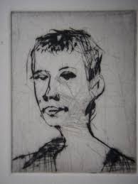 7 small portraits dry point 1995