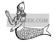 Image of MYTHOLOGY: OANNES (DAGON). - Assyrian-Babylonian God. From Granger - Historical Picture Archive