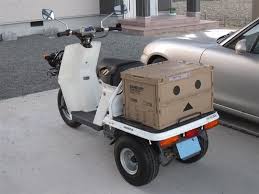 ホンダ ジャイロup バーハンドル風にしました ホンダ ジャイロ タイラップ