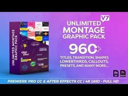Montage Graphic Pack Titles Transitions Lower Thirds And More Video