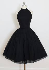 Cute Black Halter Chiffon Prom Dress Sleeveless Evening Dress Knee Length Homecoming Dress Black Homecoming Dress Black Prom Dress Short Homecoming Dresses Short