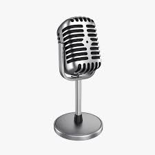 Microphone 3d Model In 2020 Microphone 3d Model Vintage Microphone