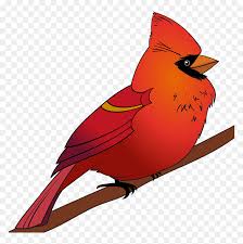 Seamless winter pattern with winter doodles and red cardinal birds on blue background. Cardinal Clipart Northern Cardinal Hd Png Download Vhv
