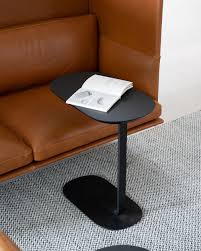 Home Decor Design Inspiration From Muuto An Elegant Side Table With Two Planes Connected Through A Graph Office Space Inspiration Black Side Table Side Table