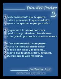 Poesia Para El Dia Del Padre 2 Acrostico Dia Del Padre Dia Del Padre Poesia Dia Del Padre