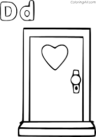 Find free printable door coloring pages for coloring activities. Letter D Is For Door Coloring Page Coloringall
