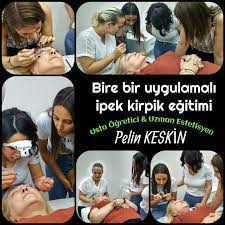 Usta Ogretici Uzman Estetisyen Pelin Keskin Pelintuncerkeskin Hocamizla Kisiye Ozel Birebir Uygulamali Sertifikali Profesyonel Ipek Ki Kirpik Egitim Urunler