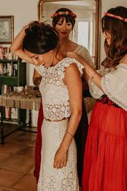 Look no farther than short or long sleeve wedding dresses. 25 Trendy Two Piece Wedding Dresses And Bridal Separates Weddingomania