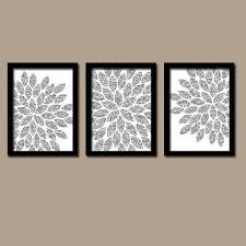 Black And Silver Glitter Wall Art Glitter Glam Silver Gray Bold Flower Burst Dahlia By Trmdesign 25 00 Glitter Wall Art Gold Wall Art Gold Wall Art Canvas