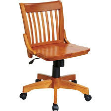 Deluxe Armless Wood Bankers Chair Walmart Com Bankers Chair Wood Desk Chair Osp Home Furnishings