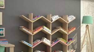 Tray or art print in middle + tall accessory on left + low accessory on right. Modern Book Shelf Design Ideas 2019 Make Your Library Stylish Youtube