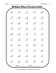 Blank Multiplication Table 3rd Grade Times Tables