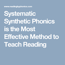 However, rose asserted that for the first nine years of the national curriculum. Systematic Synthetic Phonics Is The Most Effective Method To Teach Reading Synthetic Phonics Phonics Teaching Reading