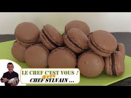 Macaron Chocolat Recette Par Chef Sylvain Youtube Chocolate Macaroons Recipe Macaroon Recipes Chocolate Macaroons