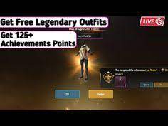 Easy Way To Get Free Legendary Outfits Get 125 Achievement Points Complete Pubg Mobile In Hindi Youtube Dance App Mobile Tricks Mobile Info