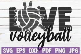 Download Love Volleyball Graphic By Mintymarshmallows Creative Fabrica PSD Mockup Templates