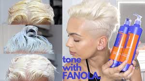 Best drugstore toners for blonde hair. Platinum Hair No Toner Fanola No Orange Vegan Formula Youtube