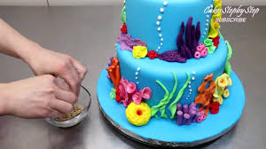This pool party fish cake from time 2 save looks even easier: Cool Birthday Cake Idea By Cakes Stepbystep Youtube