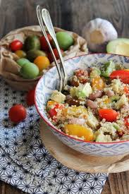 Salade De Quinoa Aux Tomates Avocat Et Haricots Aime Mange Recette Salade De Quinoa Recettes De Cuisine Salade