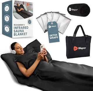 Lifepro Rejuvawrap Far-Infrared Recovery System, AI generated