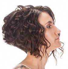 Get An Inverted Bob Haircut For Curly Hair Invertedbobhaircut Short Curly Haircuts Bob Haircut Curly Short Natural Curly Hair