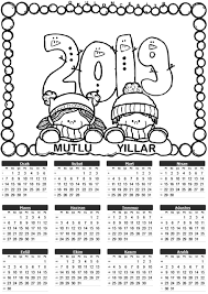 2019 Tek Sayfa Takvimleri Okuloncesitr Preschool Anaokulu Okul Oncesi Okul