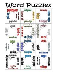 Высказать, что на уме, критиковать. Colour Idioms Puzzle Esl Worksheet By Mulle