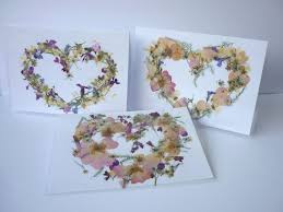 Glue the flowers to the card. Wedding Invitation Dried Flower Cards Real Flowers Card Etsy Flower Cards Unique Greeting Cards Pressed Flower Art