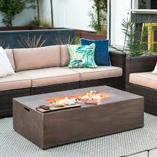 48x27in 50 000 Btu Propane Fire Pit Table W Side Table Tank Storage Cover Propane Fire Pit Table Fire Pit Table Propane Fire Pit