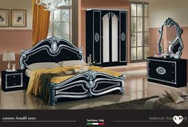 Amalfi Laque Noir Et Argent Ensemble Chambre A Coucher Ensemble Chambre A Coucher Chambre A Coucher Chambre A Coucher Italienne
