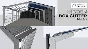 Box gutter design for renovations and new builds | rft. Hidden Eaves Box Gutter Detail Archicad Tutorial Youtube