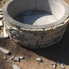 If you're installing on a paver patio with polymeric sand in the joints, you'll need to line the bottom of the fire pit to protect the sand. Gravel Patio Fire Pit Project Installing Stone Veneer Shine Your Light