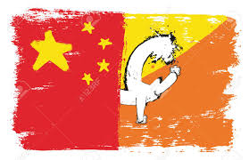 The yellow color symbolizes the power of the monarchy, and the orange symbolizes the buddhist religion. China Flagge U Bhutan Flaggen Vektor Handgemalt Mit Gerundeter Burste Lizenzfrei Nutzbare Vektorgrafiken Clip Arts Illustrationen Image 97118155