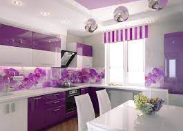 contoh desain dapur minimalis warna ungu warna cat dapur desain dapur modern desain lemari dapur
