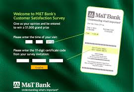 M T Bank Customer Satisfaction Survey Www Mandtbanksurvey Com Customer Survey Surveys Customer Satisfaction