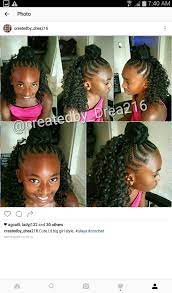 Bun And Crochet Natural Hairstyles For Kids Crochet Hair Styles Kid Braid Styles