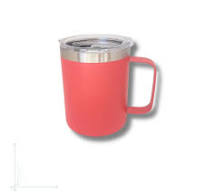 Caneca Aço Inoxidável Térmica Com Canudo E Tampa Alça 360ml Café Chá