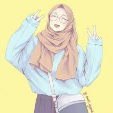 Sketsa gambar kartun wanita muslimah berhijab untuk kegiatan mewarnai anak tk atau sd. 99 Gambar Kartun Muslimah Terbaru 2020 Keren Cantik Dan Lucu