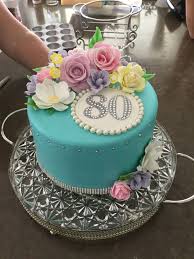 Traditional 80th Birthday Party Ideas For Grandma Floral 80th Birthday Cake 80 Birthday Cake 90th Birthday Cakes 70th Birthday Cake
