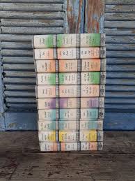 Vintage Mysteries Mid Century Fiction Book Stack Hardcover